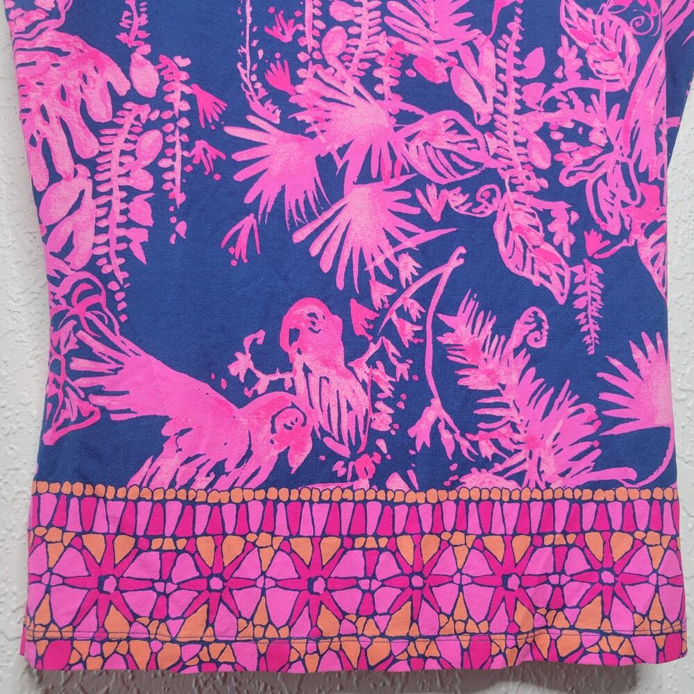 Lilly Pulitzer Lowe Indigo Night Caw Print Dolman Sleeve Jersey Knit Dress✨️S - Picture 10 of 12